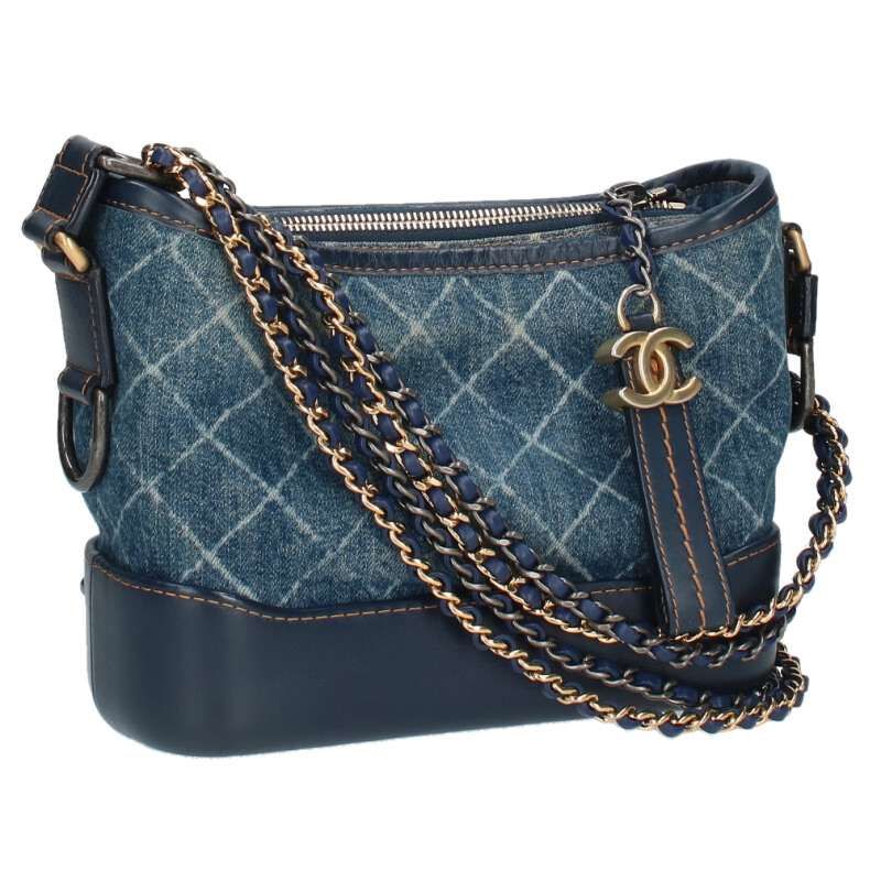 Chanel Gabrielle De Chanel Small Denim Chain Shoulder Bag Women