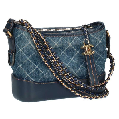 Chanel Gabrielle De Chanel Small Denim Chain Shoulder Bag Women