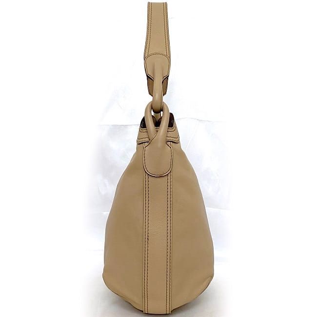 Loewe One Shoulder Bag Beige Leather