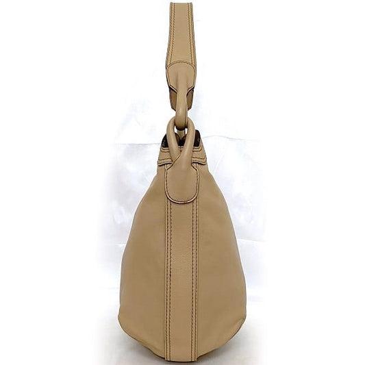 Loewe One Shoulder Bag Beige Excellent Condition Leather Preowned Loewe