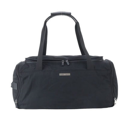 Gucci Leather Nylon Boston Bag Business Travel Tote Carry Black