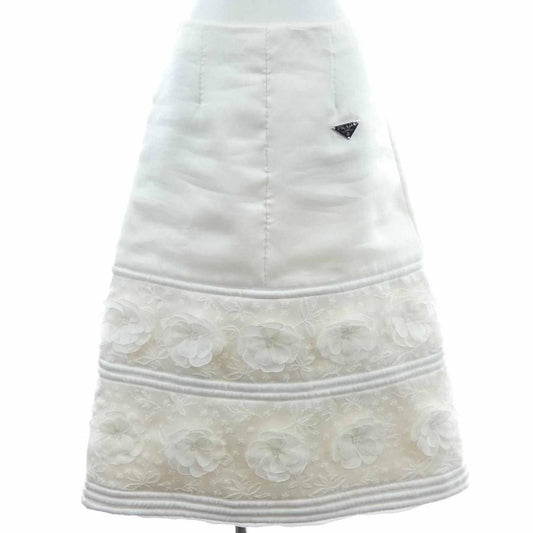 Prada Triangle Logo Skirt