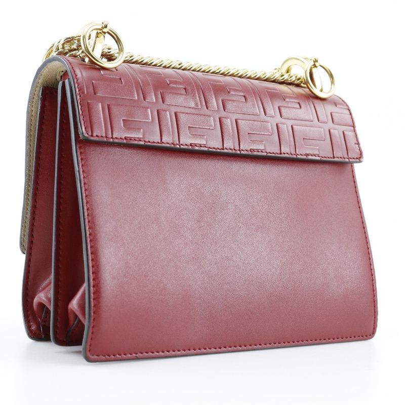 Fendi Mini Canai 8m0381 A417 Calf Red Ladies Shoulder Bag