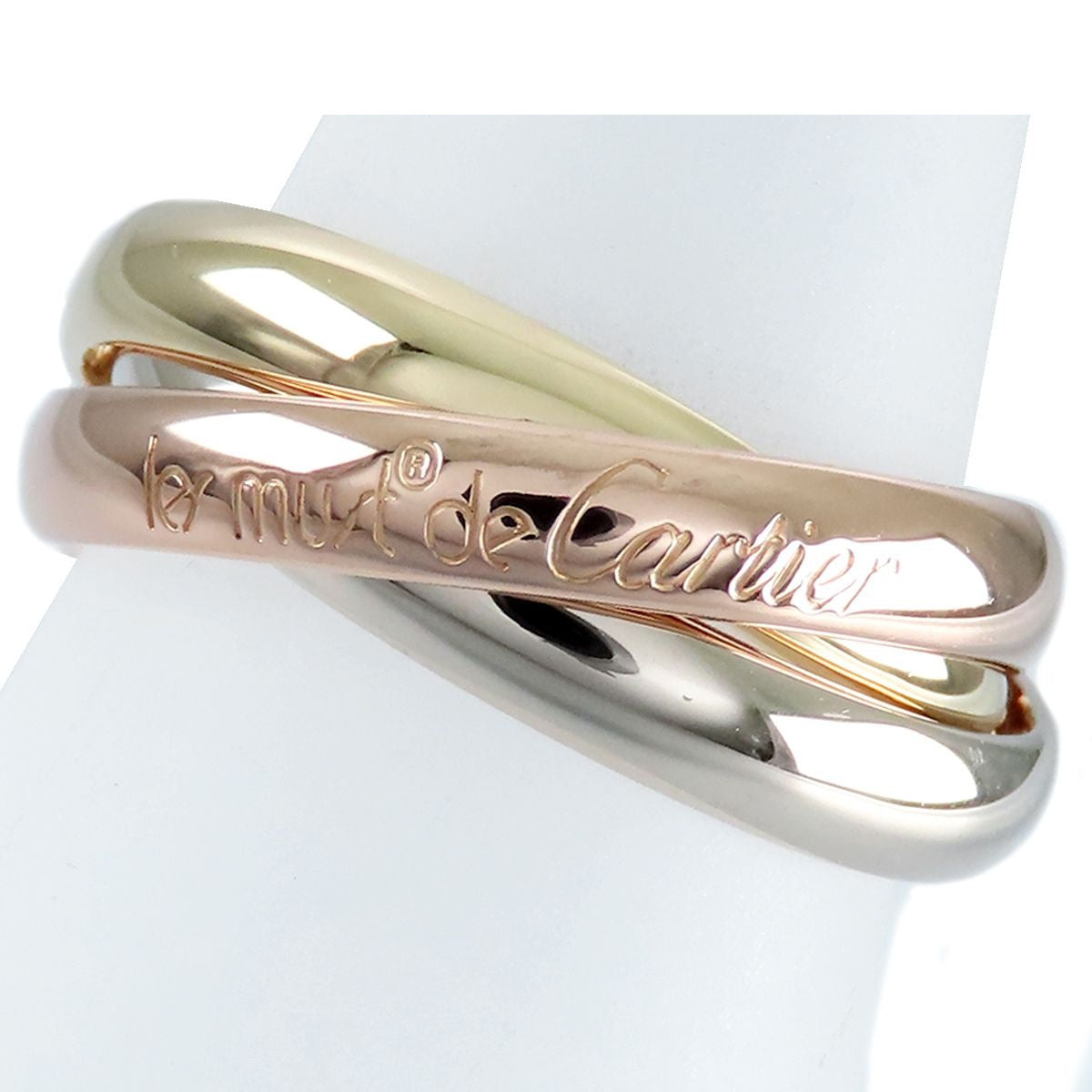 Cartier Trinity Ring Three Color Gold MM Classic Model