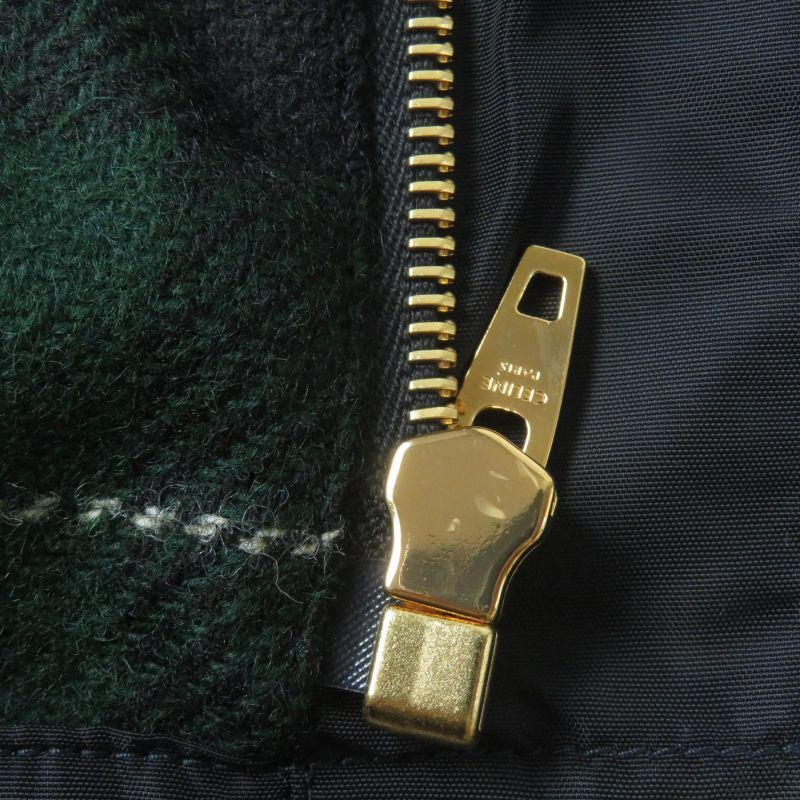 Celine 2w523364p Emblem Gold Button Padded Hunting Jacket Black 38 Made In