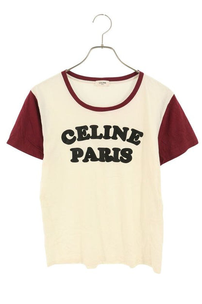Celine 2x309704i Flocked Logo T-shirt Women's S