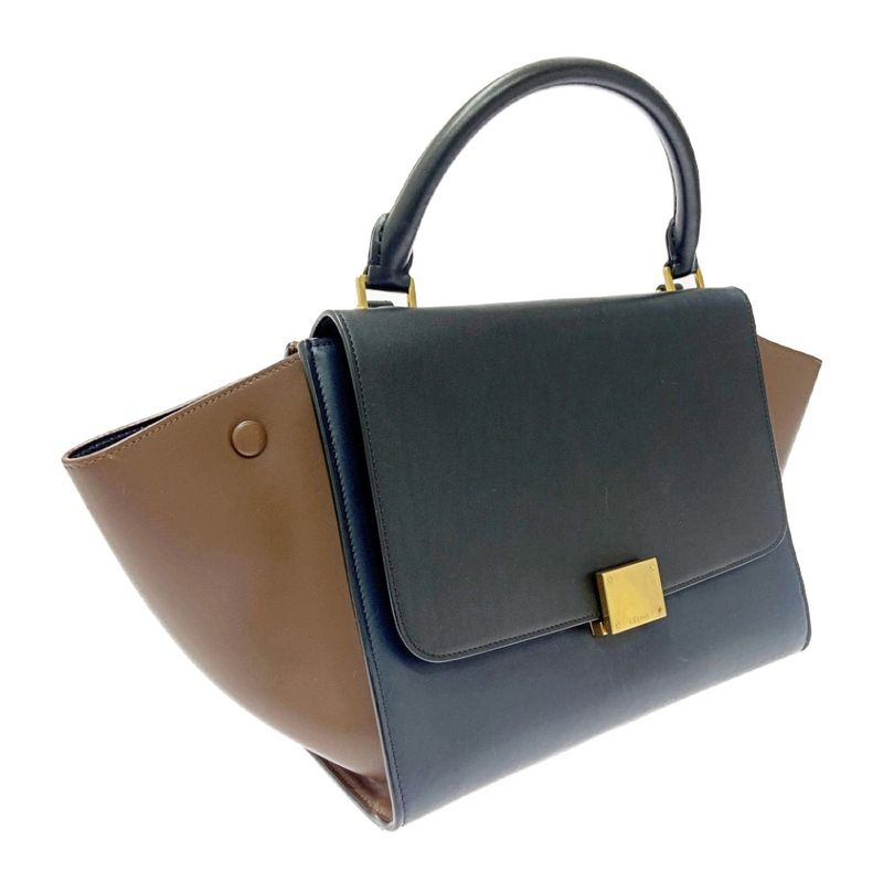 Celine Leather Trapeze 2-Way Handbag 389219 Handbag