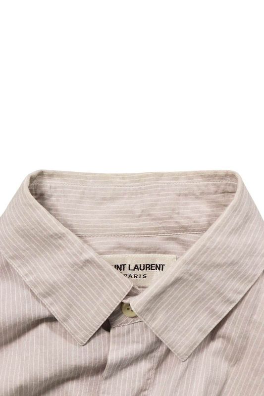 Saint Laurent Paris 439373 Y010s Striped Long Sleeve Shirt Men 38