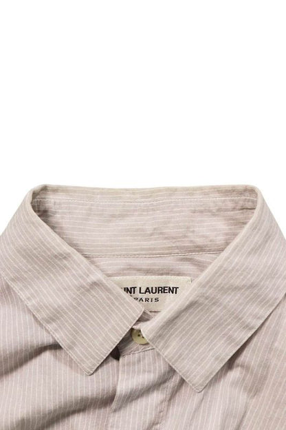 Saint Laurent Paris 439373 Y010s Striped Long Sleeve Shirt Men 38