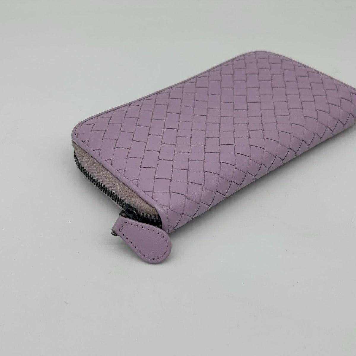 Bottega Veneta Intreccia Zip Around Leather Wallet — view 13