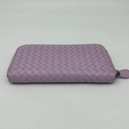 Bottega Veneta Intreccia Zip Around Leather Wallet — view 15