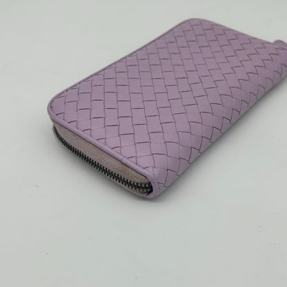 Bottega Veneta Intreccia Zip Around Leather Wallet — view 16
