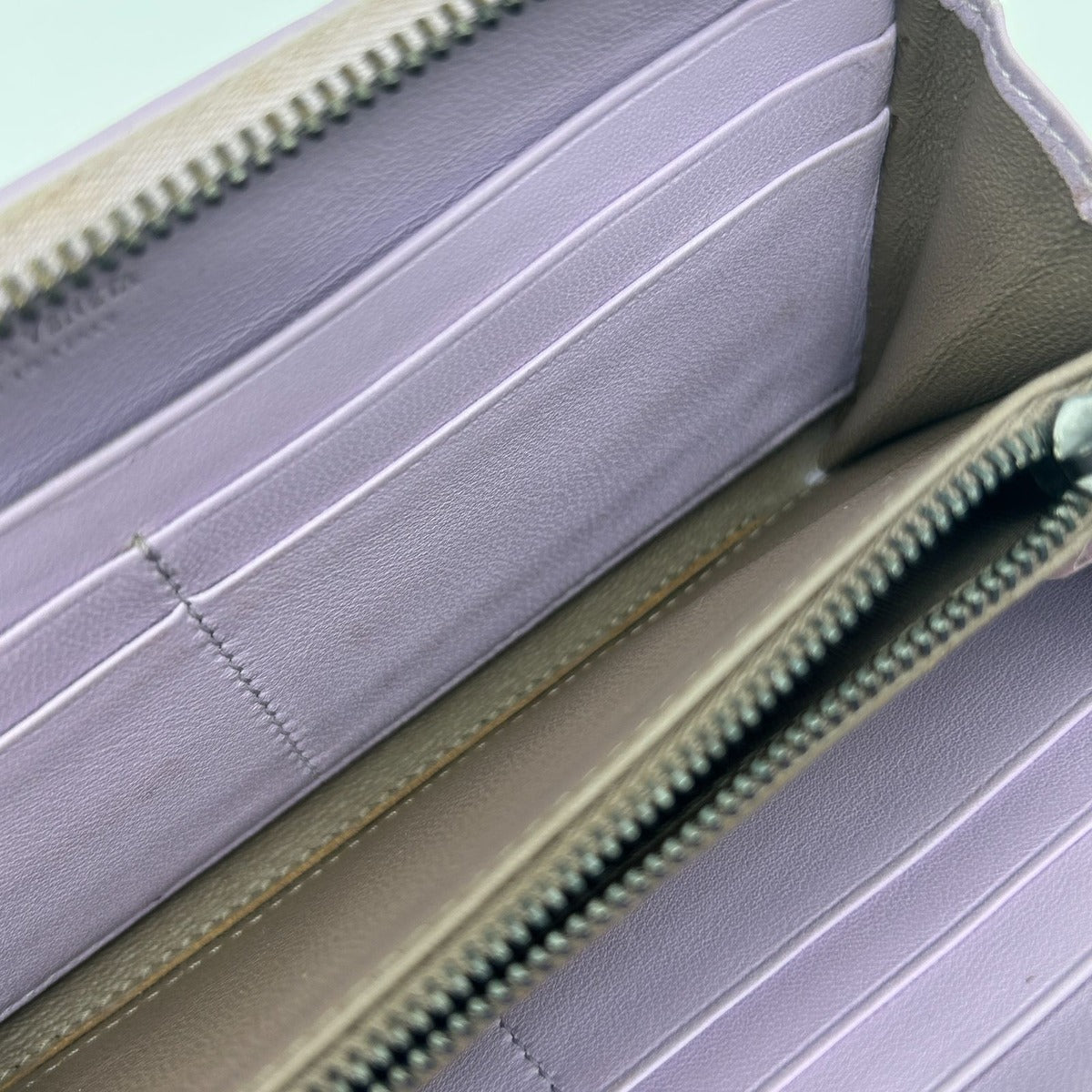 Bottega Veneta Intreccia Zip Around Leather Wallet — view 9