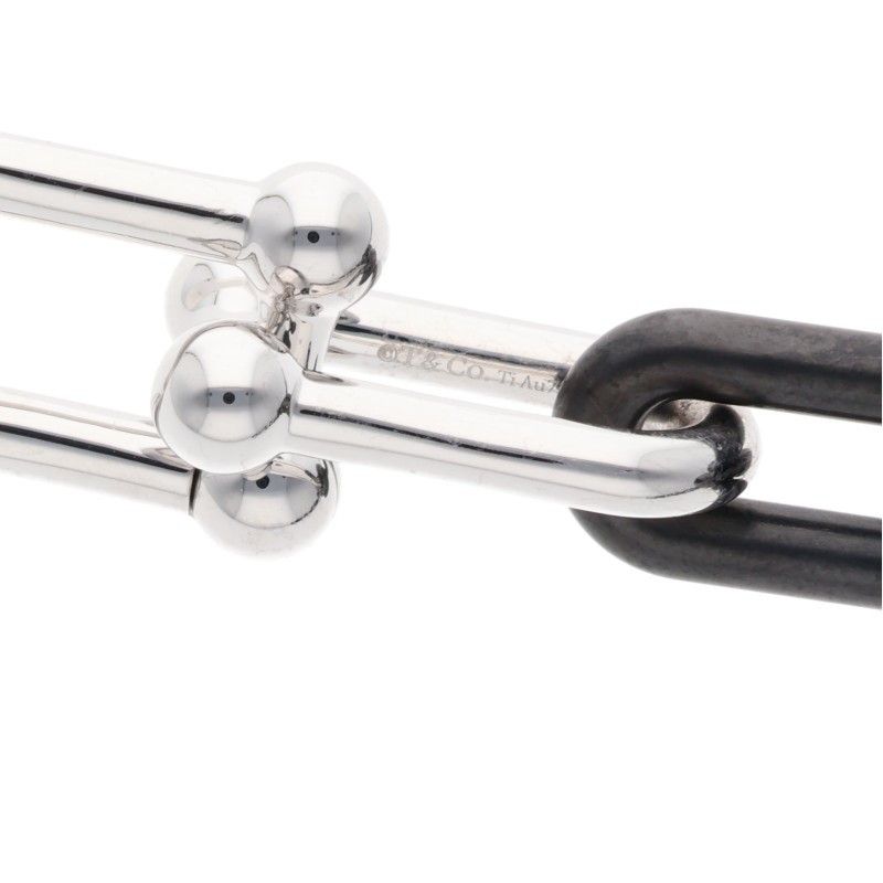 Tiffany & Co Hardwear Hardware Large Link Titanium Bracelet Men's M