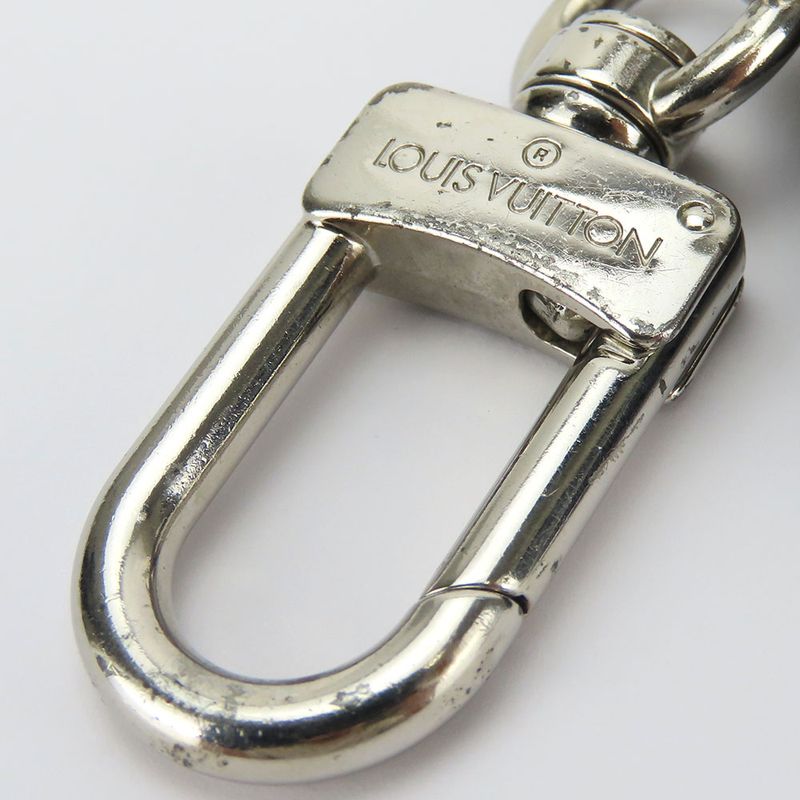 Louis Vuitton Key Holder Porte Cles Mp2082 Taurillon Initiative Leather Navy