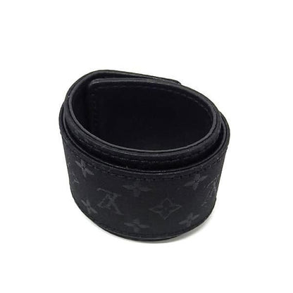 Louis Vuitton Bracelet Cellule Black Monogram Satin Gold — view 3