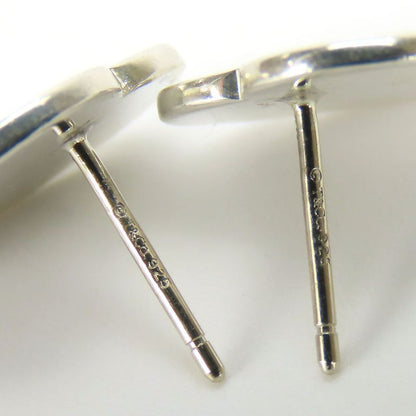 Tiffany & Co Earrings Lean To 925 Silver Approx 3.3g Silver Heart Tag Accessory