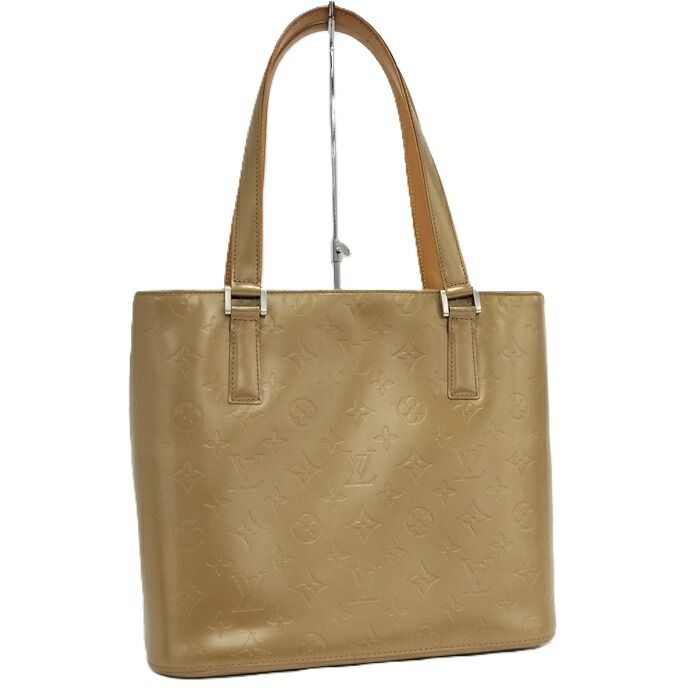 Louis Vuitton Stockton Tote Bag Monogram Matte Ambre M55117