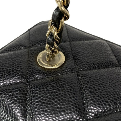 Chanel Vanity Bag Matelasse Ap1341 Black Chain Shoulder/gold Hardware