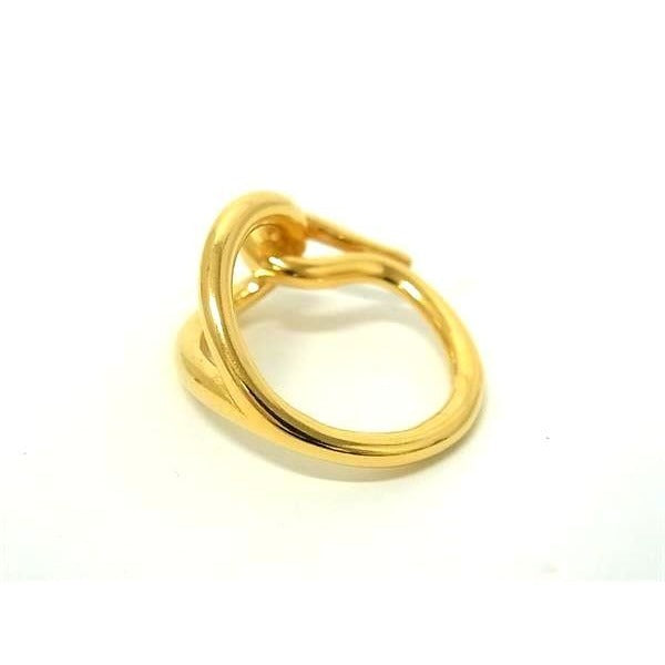 Hermes Scarf Ring Jumbo Gold Metal Super — view 3