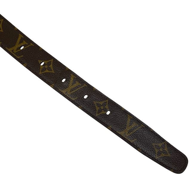 Louis Vuitton M6919 Ct0065 Belt Santure Ellipse Monogram Canvas Brown Gold Logo