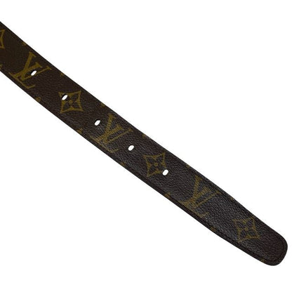 Louis Vuitton M6919 Ct0065 Belt Santure Ellipse Monogram Canvas Brown Gold Logo
