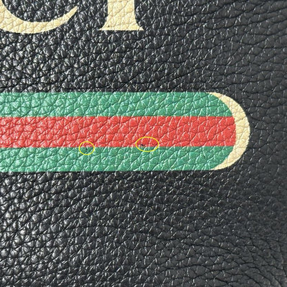 Gucci Bag Men's Brand Sherry Body Bag Waist Bag Leather Black Succotch