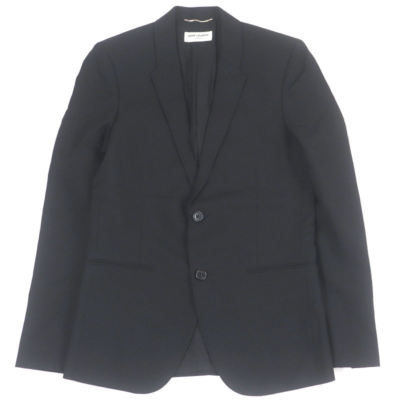 Saint Laurent Paris 482493 Single Tailored Jacket Bleather Tailored Jacket