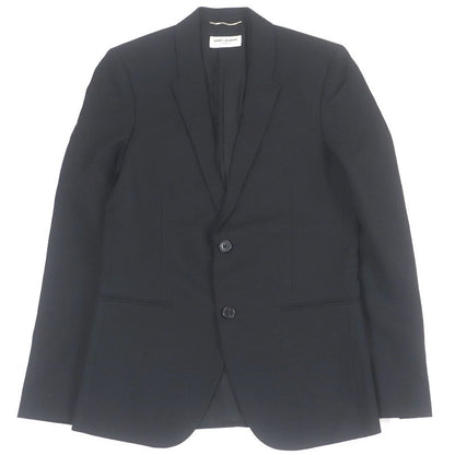 Saint Laurent Paris 482493 Single Tailored Jacket Bleather Tailored Jacket