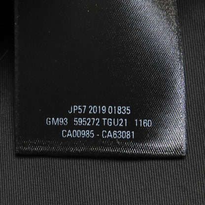 Balenciaga 595272 Shifted COAT 100% Cashmere Long Coat With Logo Pattern