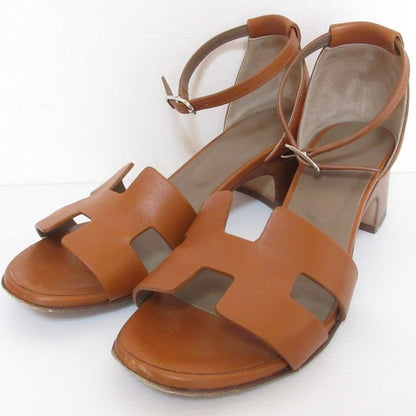 Hermes 2022 Ansan 50 H Cut Detail Chunky Heel Sandals 35 22.5cm (8.86in)