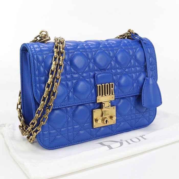 DIOR Chain Addict Shoulder Bag Lambskin Women's