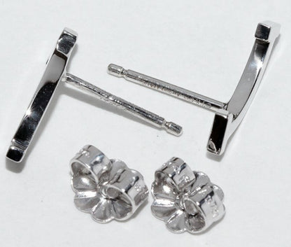 Tiffany & Co Earrings 18K White Gold T-smile