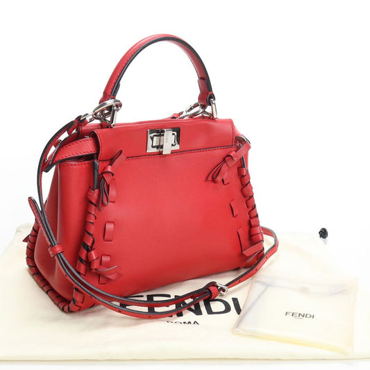 Fendi Peekaboo Mini 8bn244 A312 R0y77 Handbag Leather Women