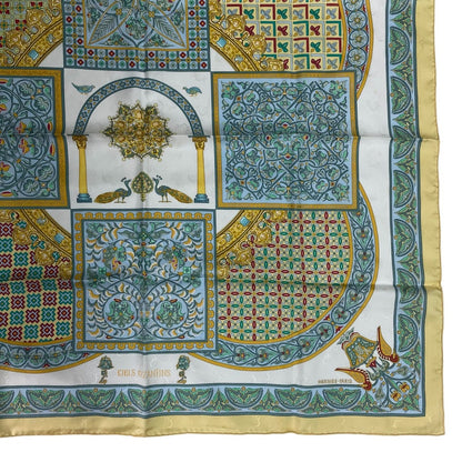 Hermes Scarf Silk Carre 90 Ciels Byzantins Byzantine Sky Yellow — view 4