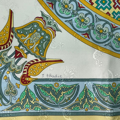Hermes Scarf Silk Carre 90 Ciels Byzantins Byzantine Sky Yellow — view 8