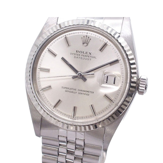 Rolex Datejust Wrapped Jubilee Watch Vintage Silver SS 18K White Gold
