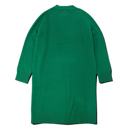 Hermes H Logo Cashmere Long Cardigan Logo Long Green 40 — view 3