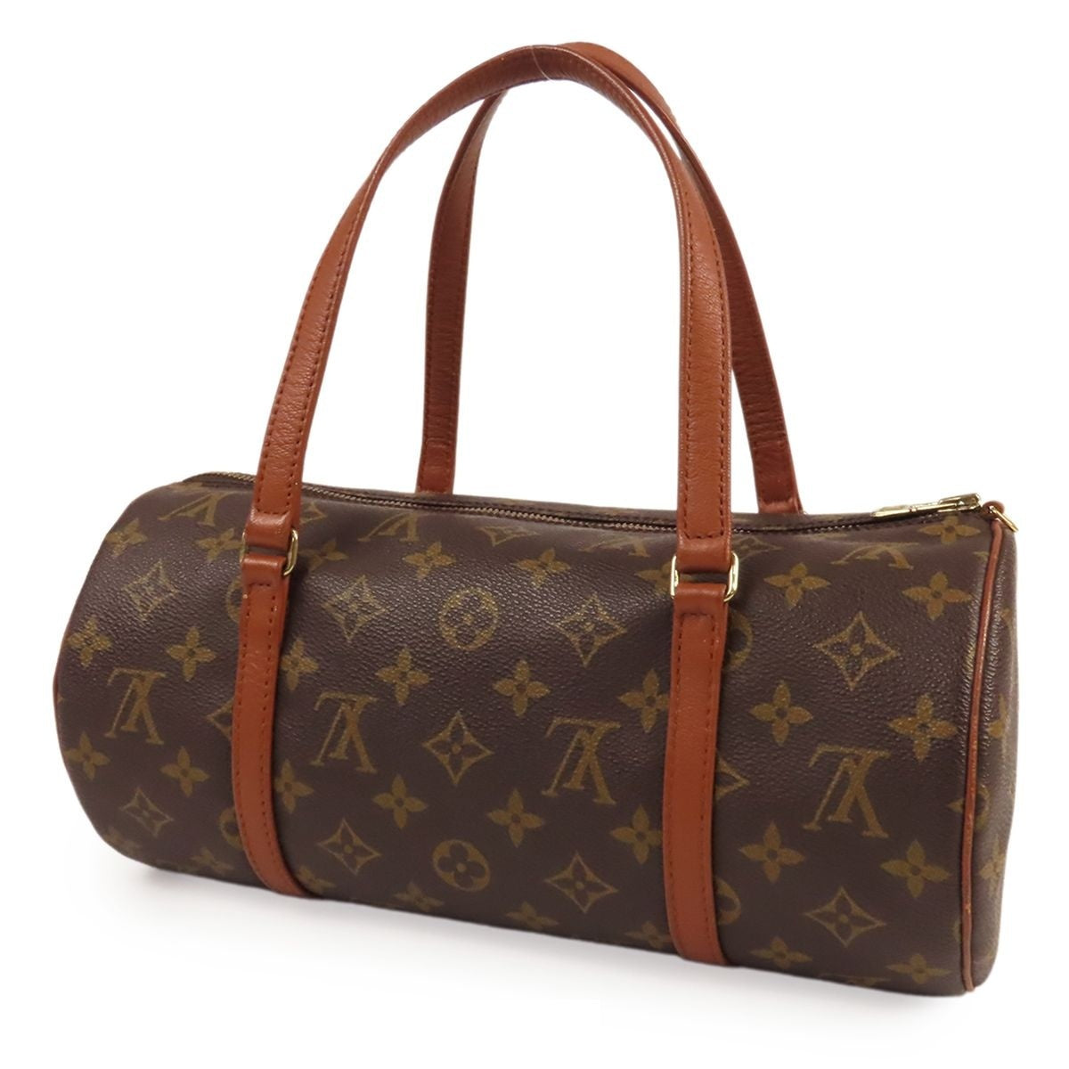 Louis Vuitton Papillon 30 Brown Monogram Canvas Vintage Handbag — view 2
