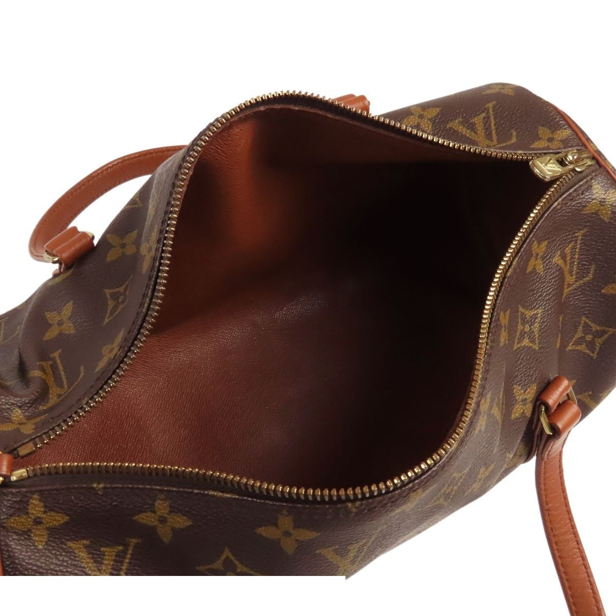 Louis Vuitton Papillon 30 Brown Monogram Canvas Vintage Handbag — view 5