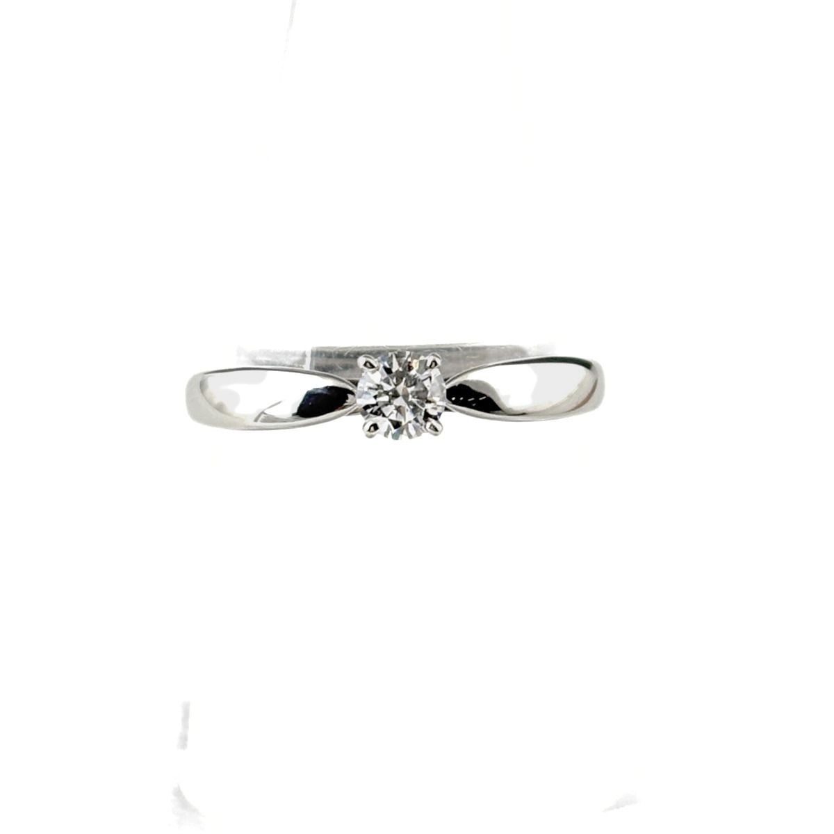 Tiffany & Co Harmony Ring Platinum Solitaire Diamond