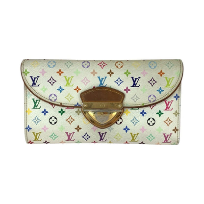 Louis Vuitton Monogram Multicolor Portefeuille Eugenie White Gold