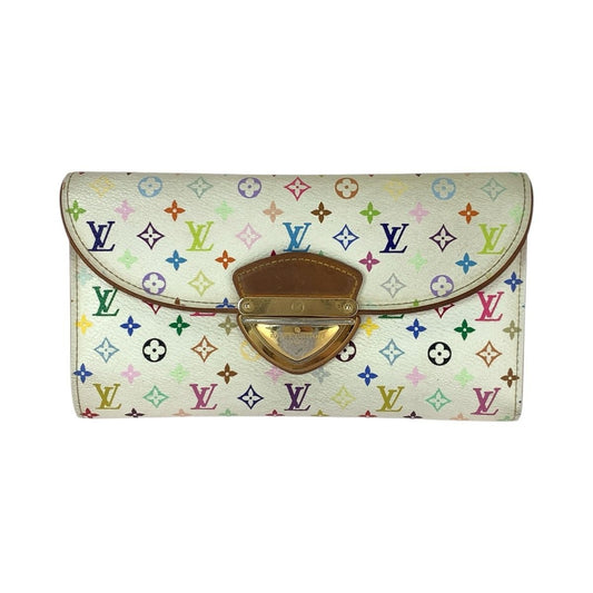 Louis Vuitton Monogram Multicolor Portefeuille Eugenie White Gold