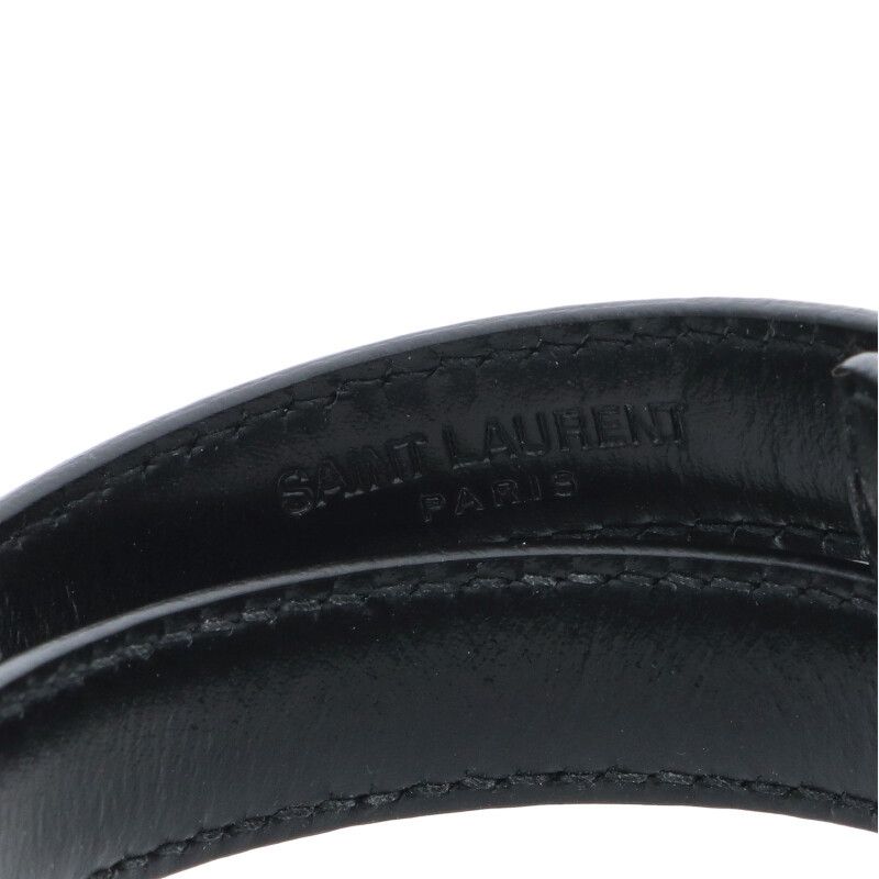 Saint Laurent Paris Studded Design Leather Bracelet Men's
