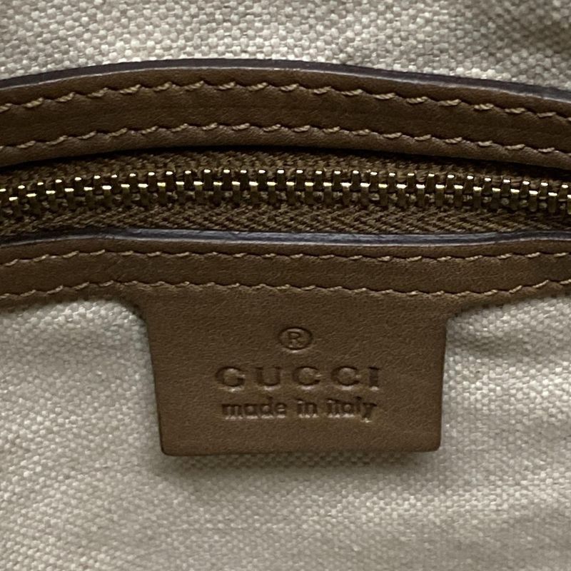 Gucci Handbag Nice/micro Guccissima 322231 Dark Brown Mini Boston Leather