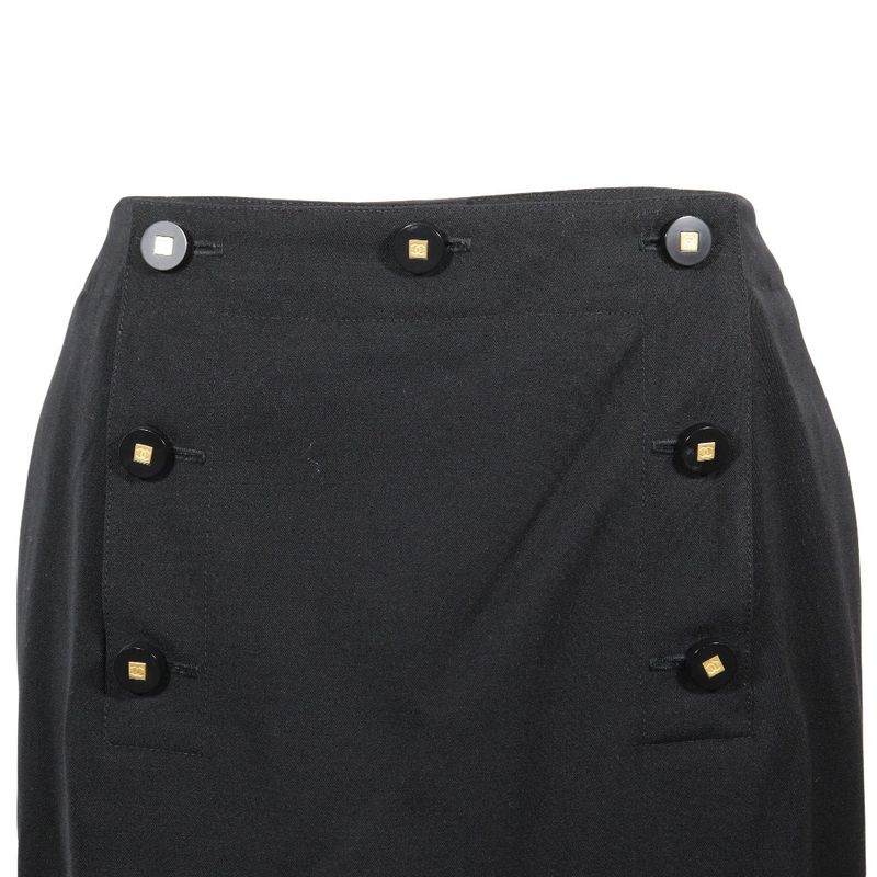 Chanel P08800v05079 Wool Black Women's Skirt