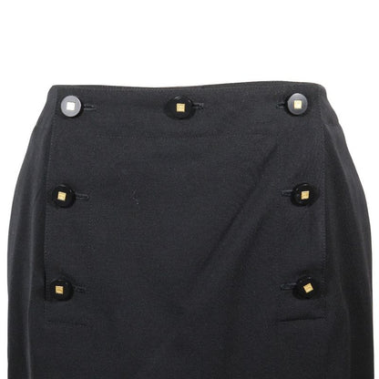 Chanel P08800v05079 Wool Black Women's Skirt