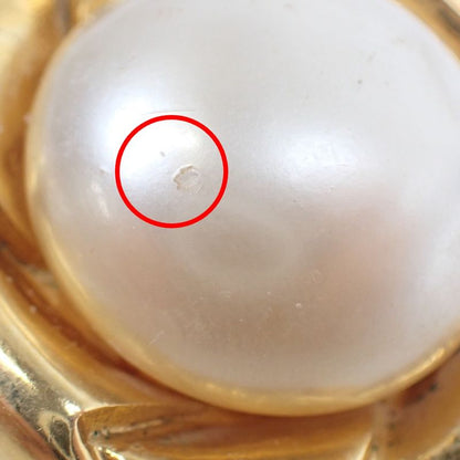 Chanel Rubber None With Blisters Large 93P Earrings Chanel Gold