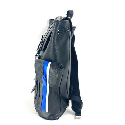 Louis Vuitton Backpack Sac Christopher PM M56600 Damier Graphite Canvas Black