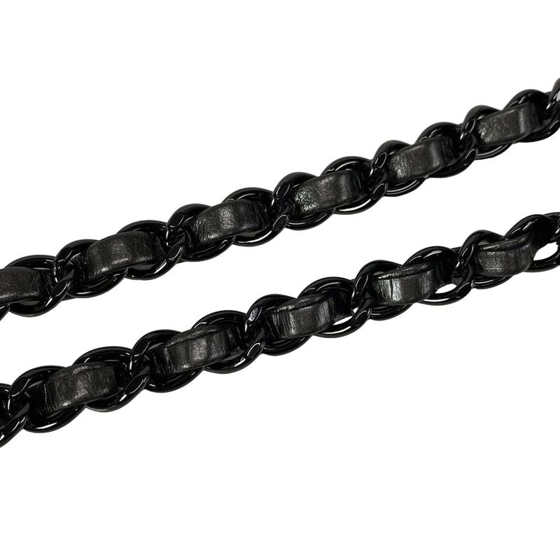 Chanel Shoulder Bag Luxury Linematelasse Dark Gray Chain Shoulder/black